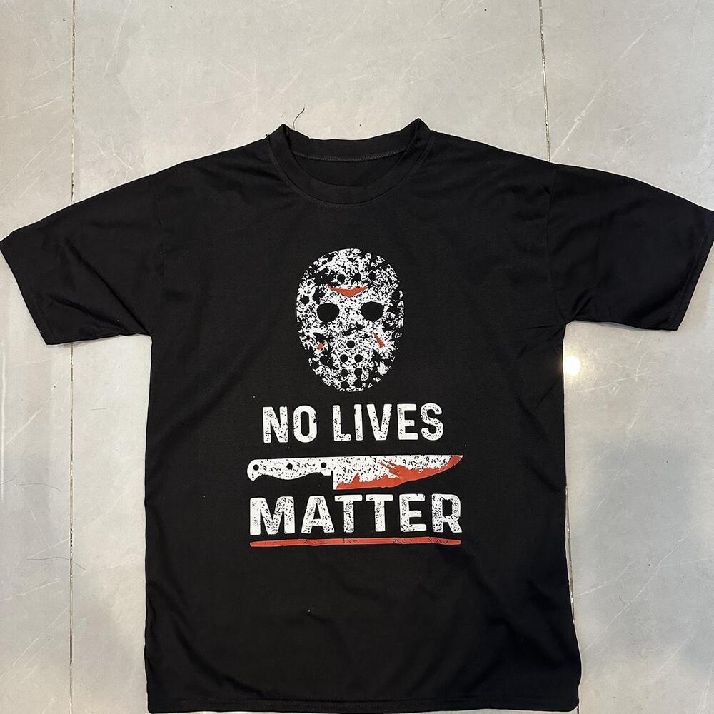 Black Red Jason Voorhees No Lives Matter T-Shirt